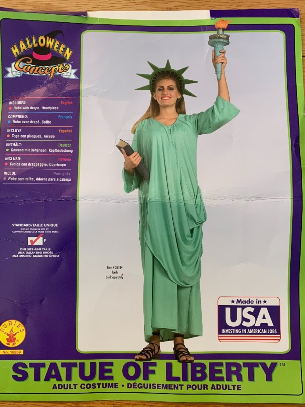 Statue Of Liberty Adult Costume